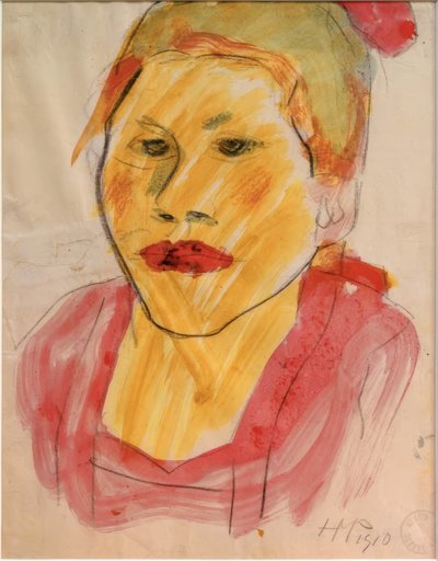 Pigekopf af Max Pechstein