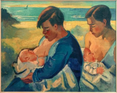 Nærende mødre af Max Pechstein