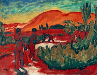Sommer i klitterne af Max Pechstein