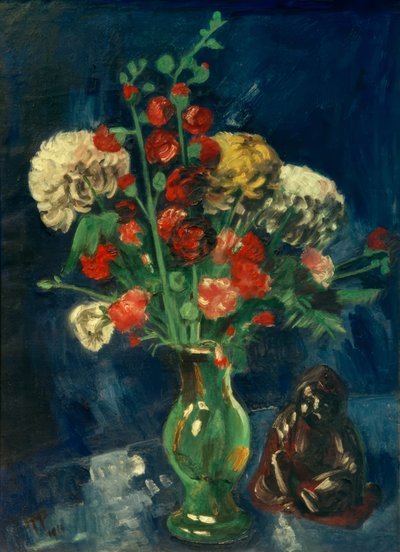 Stilleben med kinesisk Buddha af Max Pechstein