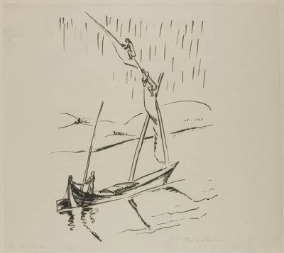 Suezkanalen, fra rejsebilleder: Italien-Sydhavet af Max Pechstein