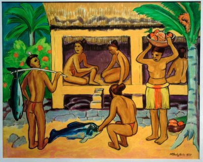 Foran Palauhuset af Max Pechstein