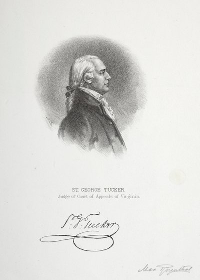 St. George Tucker, dommer ved appelretten i Virginia af Max Rosenthal