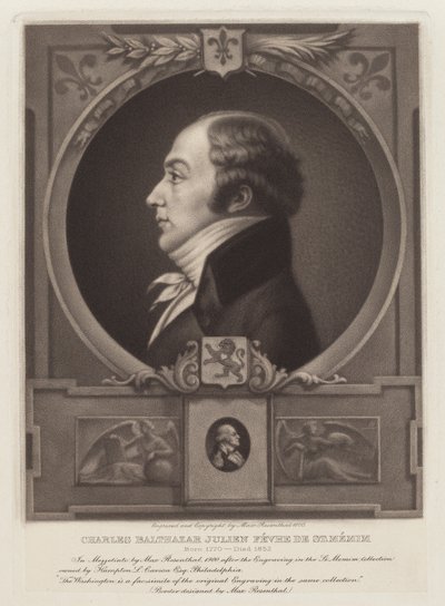 Charles Balthazar Julien Févret de Saint-Mémin af Max Rosenthal, after Charles B. J. Févret de Saint Mémin
