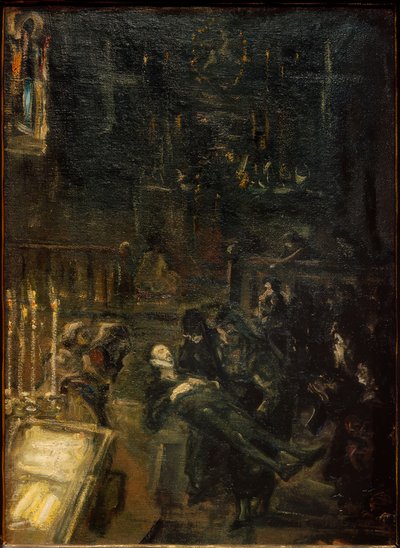 Aufbahrung Don Giovannis af Max Slevogt