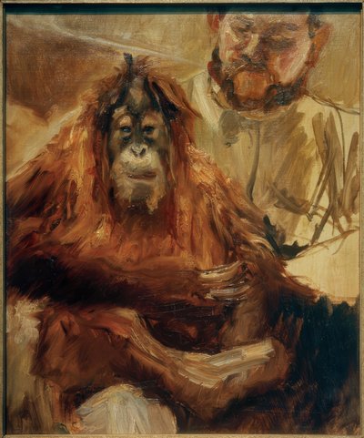 Orangutangsejleren og hans vogter af Max Slevogt