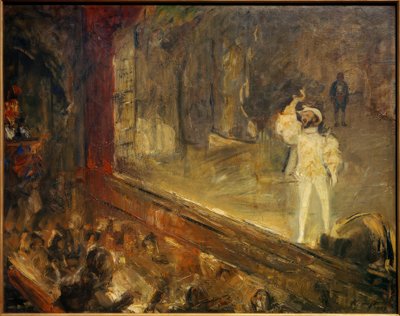 Champagne -arien fra Don Giovanni (dAndrade ved rampen) af Max Slevogt