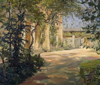Landhus i Godramstein. 1909 af Max Slevogt