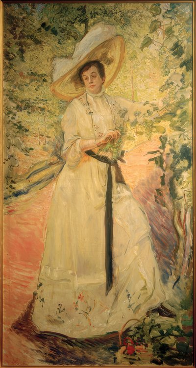 Nini am Weinspalier af Max Slevogt