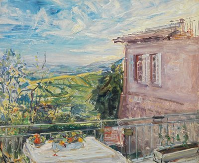 Terrasse i Neukastel af Max Slevogt