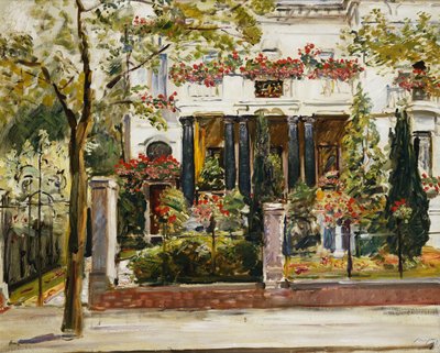 Forhaven til Steinbart Villa i Berlin; Forhaven til Steinbarts villa i Berlin, 1911 af Max Slevogt