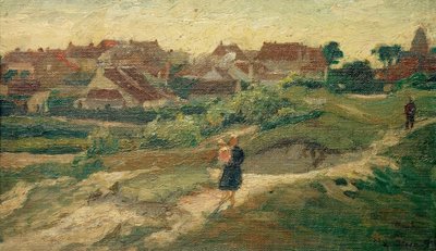 Hollandsk landsbyudsigt af Max Stern