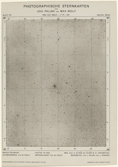 Fotografiske stjernekort 6. juli 1904, 1649. Skabere: Max Wolf, Johann Palisa. af Max Wolf, Johann Palisa