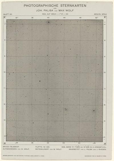 Photographische Sternkarte 17. marts 1906, 2268. Skaber: Max Wolf, Johann Palisa. af Max Wolf, Johann Palisa