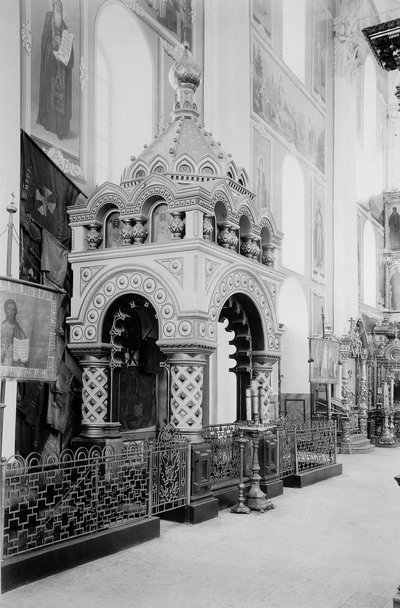 Minins grav i Frelserens katedral i Nizhny Novgorod Kreml, Rusland, 1896. af Maxim Dmitriev