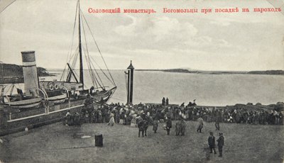 Pilgrimme, Solovetsky-klosteret, Rusland, 1904 af Maxim Dmitriev