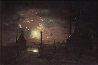 Efterårsnat i St. Petersborg, 1835 af Maxim Nikiphorovich Vorobyev