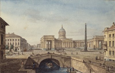 Kazan-katedralen i Sankt Petersborg, 1817 af Maxim Nikiphorovich Vorobyev