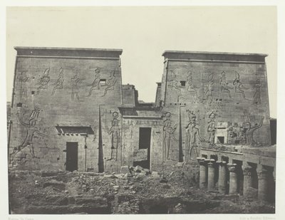 Drômos et Philônes, Isis Store Tempel i Pilônes, Nubia, 184951, trykt 1852. af Maxime Du Camp