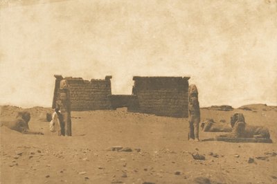 Dromos du Temple de Sébona, 3. april 1850. af Maxime Du Camp