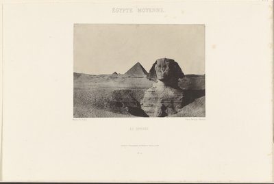 Det midterste Egypten. Sfinksen. af Maxime Du Camp