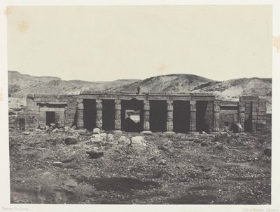 Gournah, Palace of Menephta 1st; Theben af Maxime Du Camp