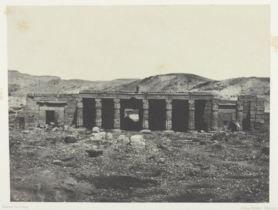 Gournah, Palace of Menephta 1st; Theben af Maxime Du Camp