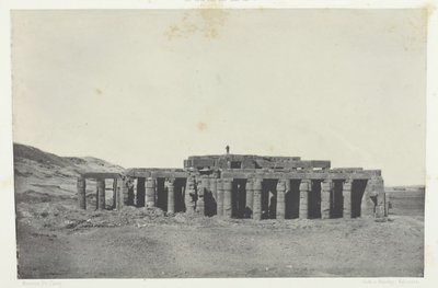 Gournah, Osymandias grav, Theben, 184951, trykt 1852. af Maxime Du Camp