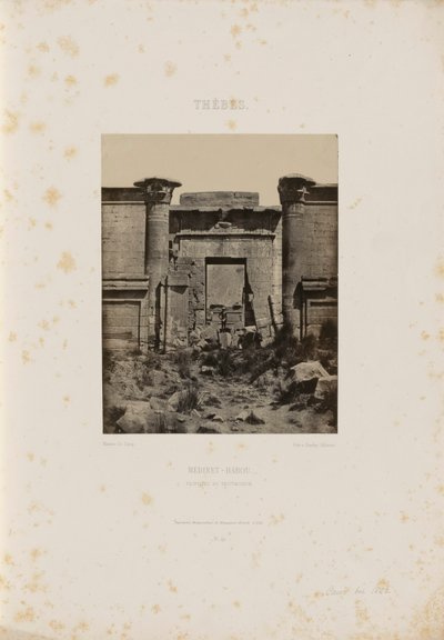 Grand Temple de Denderah af Maxime Du Camp