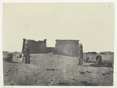 Hémi-Spéos De Séboua, Drômos, Nubia, 184951, trykt 1852. af Maxime Du Camp