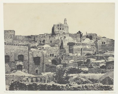 Jerusalem, det vestlige kvarter; Palæstina af Maxime Du Camp