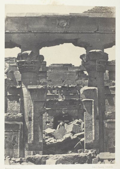 Kalabsheh, Porte du Pronaos; nubia af Maxime Du Camp