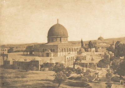Moskeen i Omar, Jerusalem, august 1850. af Maxime Du Camp