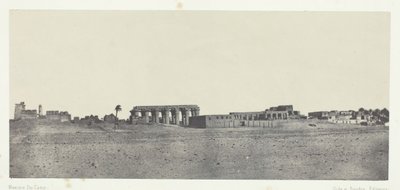 Luxor, General View of the Ruins, Theben, 184951, trykt 1852. af Maxime Du Camp