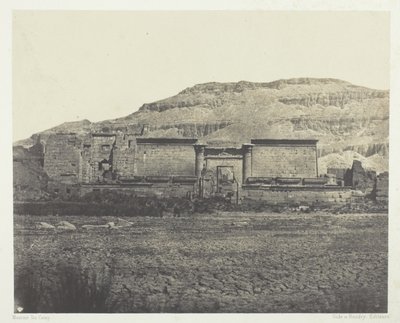 Medinet-Habou, Almindelig udsigt over Rines, Theben af Maxime Du Camp