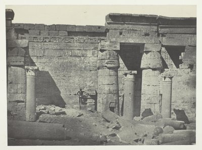 Medinet-Habou, Peristyle af Ramses-Méiamoun-paladset; Theben af Maxime Du Camp
