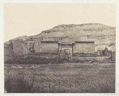 Medinet-Habou, Almindelig udsigt over Rines, Theben af Maxime Du Camp