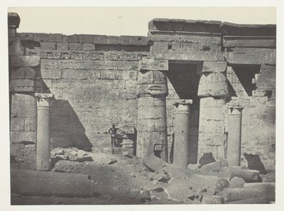 Medinet-Habou, Peristyle af Ramses-Méiamoun-paladset; Theben af Maxime Du Camp