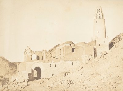 Belal-moskeen, syd for Philae højre bred, 11. april 1850. af Maxime Du Camp
