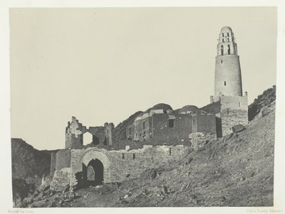 Bellal-moskeen i Bab Village, Nubia, 184951, trykt 1852. af Maxime Du Camp