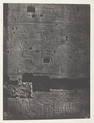Western Wall, Great Temple of Isis at Philoe; Nubia, plade 78 fra albummet "Egypte, Nubie, Palestine et Syrie" (1852) af Maxime Du Camp