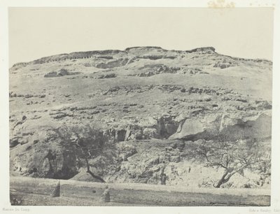 Necropolis of Ancient Lycopolis, Øvre Egypten, 184951, trykt 1852. af Maxime Du Camp