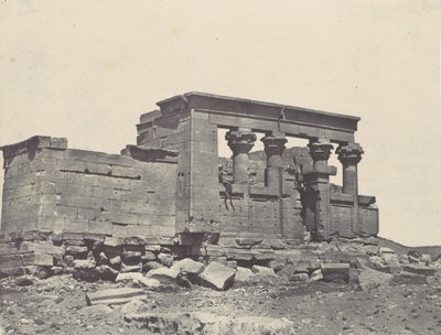 Nubien. Debods tempel. Parembola af Antonins rejseplan, 1850. af Maxime Du Camp
