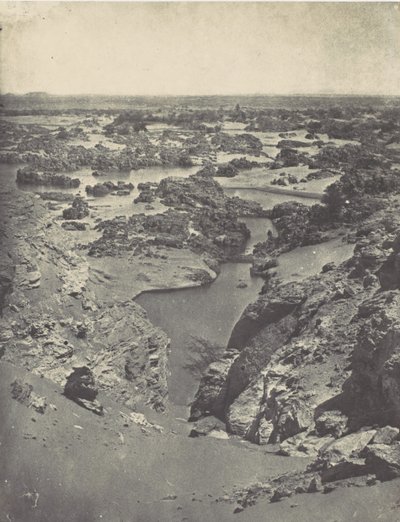 Nubien. Cavalier View of the Second Cataract, 1850. af Maxime Du Camp