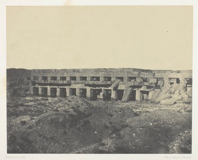 Karnak Palace, private lejligheder i paladset, Promenade of Tothmes III; Theben af Maxime Du Camp