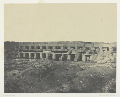 Karnak Palace, private lejligheder i paladset, Promenade of Tothmes III; Theben af Maxime Du Camp