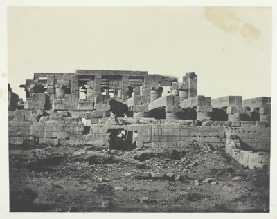 Karnak Palace, sydlige indgang til Hypostyle Hall, Theben, 184951, trykt 1852. af Maxime Du Camp
