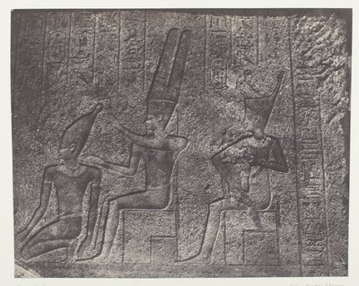 Karnak Palace, Udvendige Skulpturer af Granit Sanctuary; Theben af Maxime Du Camp