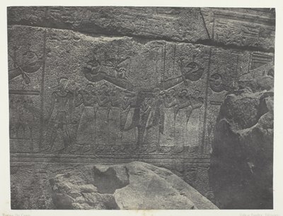 Karnak Palace, Udvendige Skulpturer af Granit Sanctuary; Theben af Maxime Du Camp
