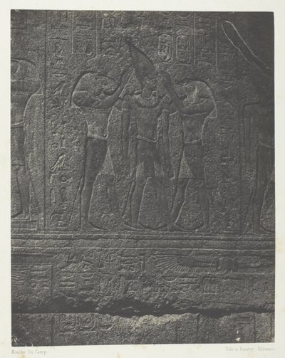 Karnak Palace, Udvendige Skulpturer af Granit Sanctuary; Theben af Maxime Du Camp